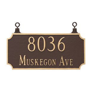 Double Sided Address Plaques Signs You ll Love Wayfair